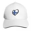 Eurovisionstyle Heart  Finland Baseball Cap Luxury Unisex Cap Rugby Golf Cap Snapback For Girls Unisexs