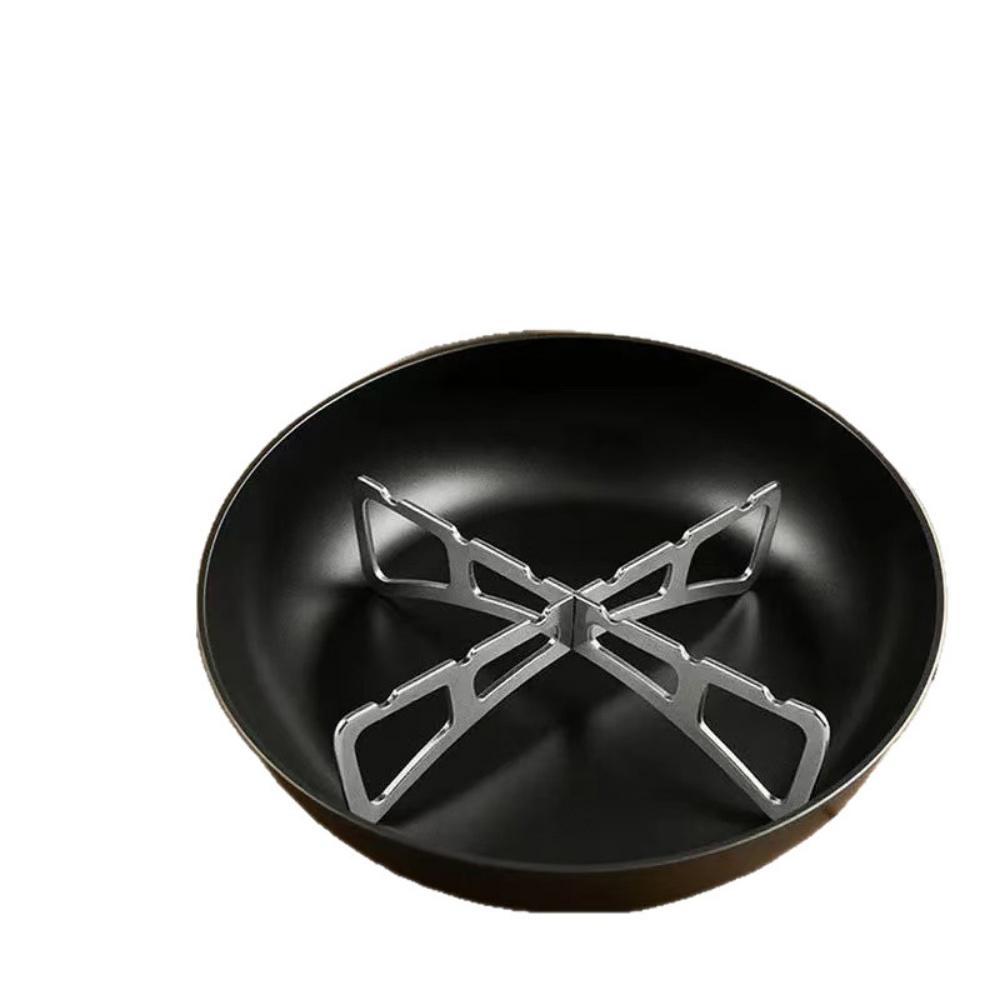 Outdoor Stainless Steel Cross Steamer Rack Multi-Function Camping BBQ Picnic Stand Kitchen Pot Pad Steaming Rack Camping Home