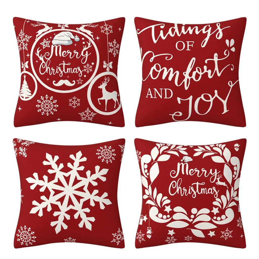 45cm Christmas Four Piece Pillowcase Set  Christmas Decoration Home Decoration 2024 Christmas Decoration