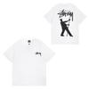 Camiseta de Algodón Streetwear para Hombre y Mujer Corte Holgado Manga Corta Camiseta Gráfica Casual Unisex Cuello Redondo