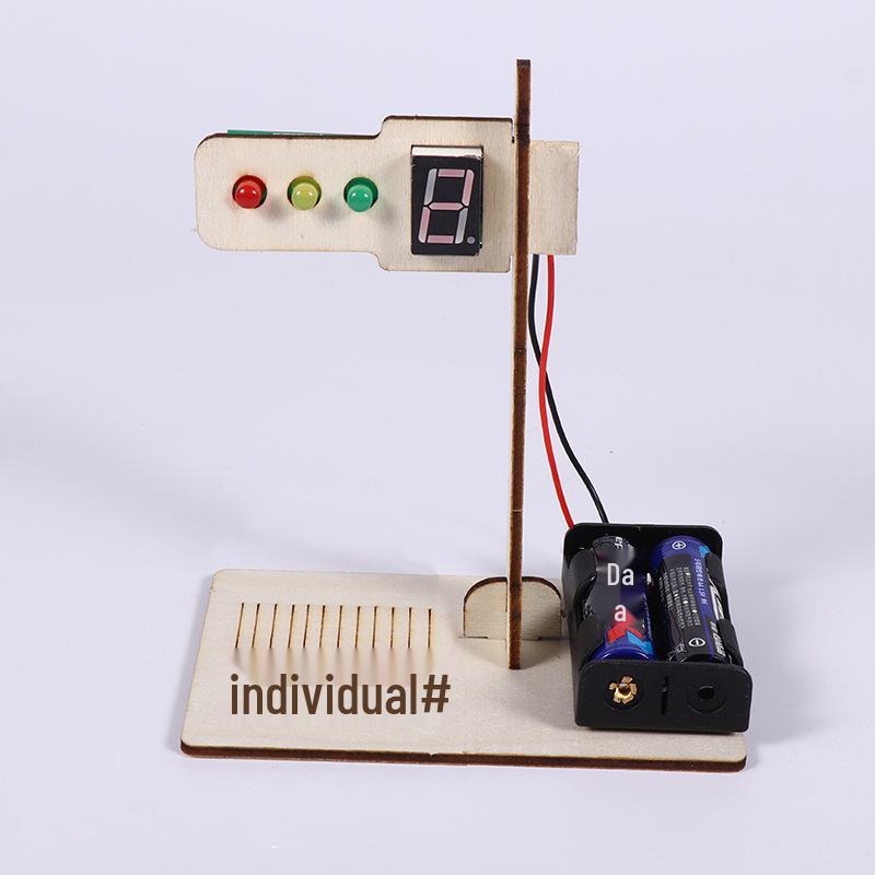 Digital Traffic Light Countdown DIY Kit for Children's Science Projects