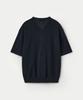 UMARMUNG High Twist Cotton Henley Neck Pullover_Deep Sea