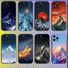 Everest Mountain World First  Phone Case For iPhone 16,15,14,13,12,11,Mini,Pro,SE,MAX White Matte Shockproof Cover