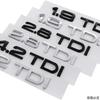 ABS Car Stickers Badge Emblem Tail Decal Styling for Q1 1.9TDI 2.8TDI 4.2TDI Letter A4 A6 A7 A8 S3 S4 S5 S6 Q3 Q5 RS4 Quattro ER3 CFA1