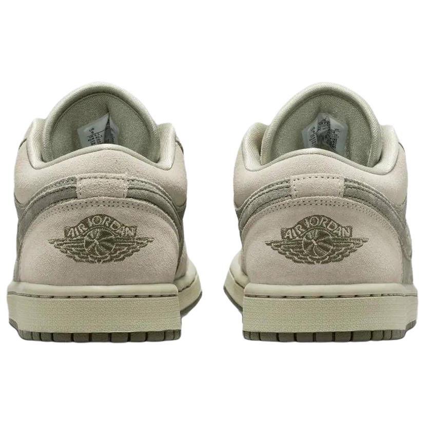 Jordan Air Jordan 1 Low Top Vintage Basketball Shoes Women's Light Gray IR7327-304