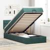 VidaXL Ottoman Bed Frame with Dark Green Mattress 90x200 Cm Velvet, Bed Frame, Upholstered Bed Frame, Bed Frame 3311822