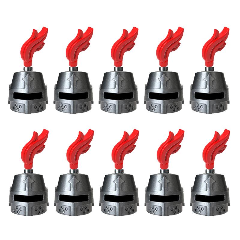 MOC Medieval Soldier Figure Building Block Warhorse Cloak Sword Saddle Helmet Military Accessories Gift Toys Kids Bricks