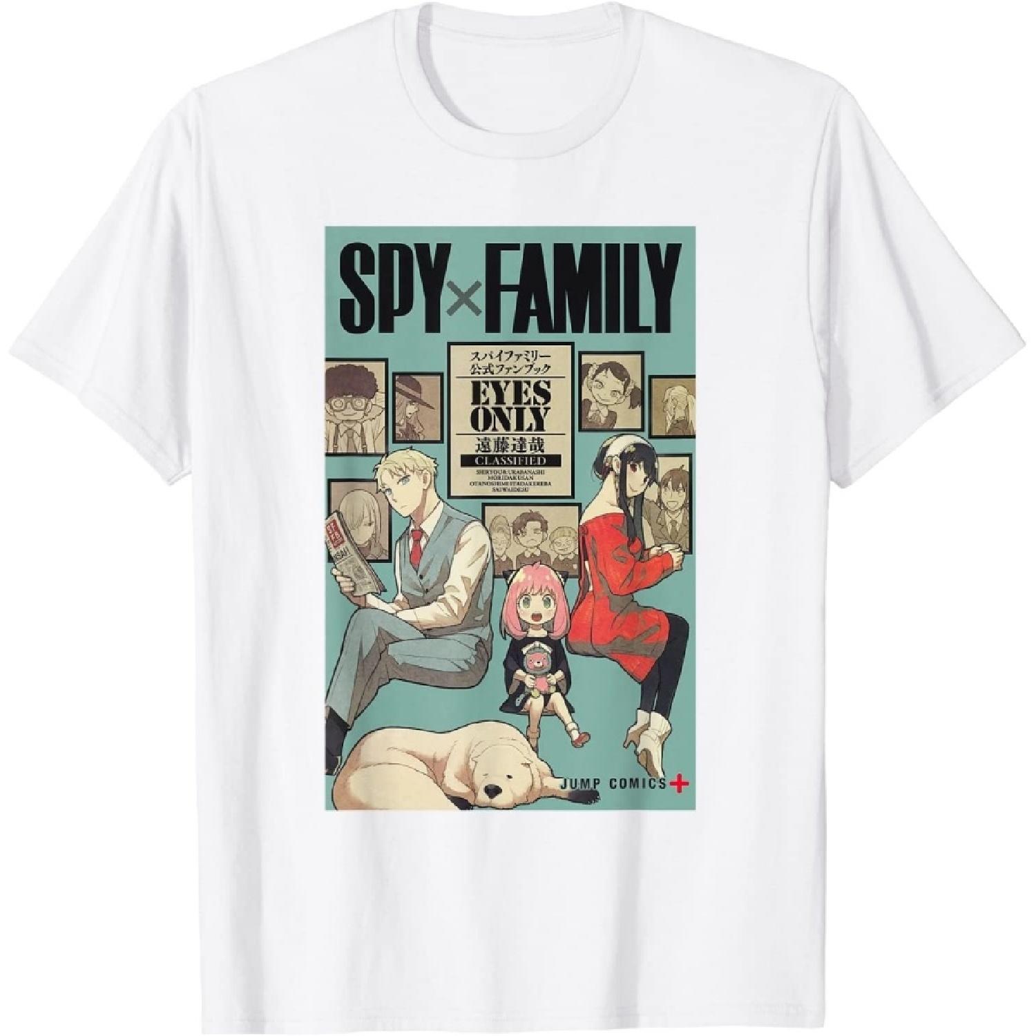 Aupuda Family X Spy Art T-Shirt (White, 5XL) S