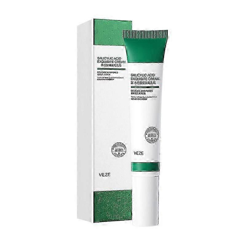 20ml Salicylic Acid Pores Refining Cream Shrink Pore Improve Acnes Blackheads Whitening Cream Anti-aging Oil Control Skin Care