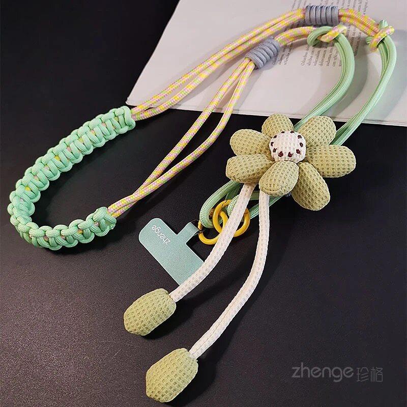 Ins Creative Flower Phone Lanyard Long Crossbody Multifunctional Camera Chain