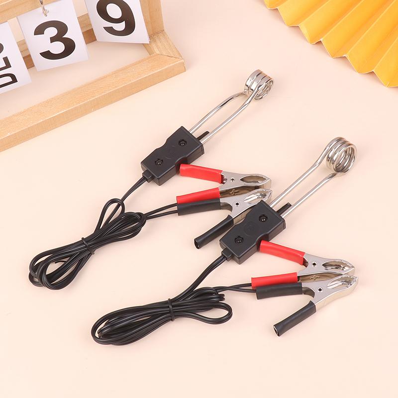 Car Alligator Clips Heater Auto Electric Tea Coffee Water Heater Dc 12V/24V 20W Cigarette Lighter Adapter Portable Heater