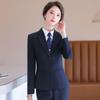 Professionelles Zweiknopf-Langarm-Anzugset für Damen - Frühling/Herbst College-Vorstellungsgespräch Arbeitskleidung Set