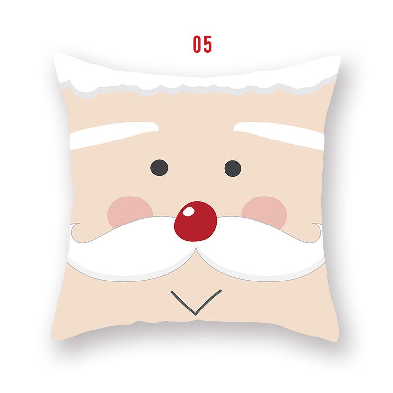 

Санта-Клаус Счастливого Рождества Чехол для подушки Новогоднее украшение Наволочка для автомобиля Домашний лось Натал Навидад Украшения