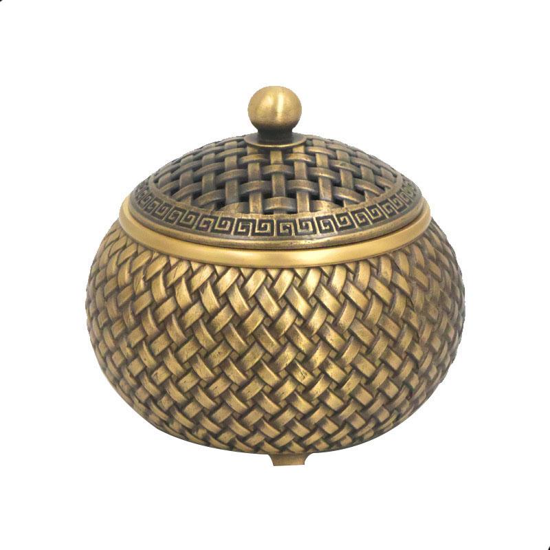 Brass braided incense burner Chinese classical agarwood incense holder Zen incense Censer tea ceremony ornaments 7