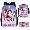 K-Pop Hunter Magic Girls New Children's Backpack DIY Customizable Unisex Student Bag Kindergarten Double Shoulder Cute Cartoon
