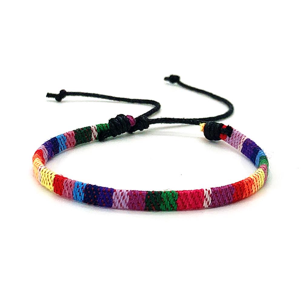 Colorful Bohemian Ethnic Woven Friendship Bracelet