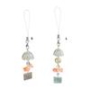 Fish Wind Bell Phone Strap Handmade Beaded Phone Charm Unique Fish Pendant Present for Stylish Women and Art Lovers
