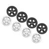 4Pcs Luggage Swivel Wheels Lightweight Flame Retardant Heat Insulation Suitcase Replacement Wheels for Repair