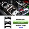 Black Epoxy Button Sticker for Jaguar XF X250 XK XKR XJ XJL Car Interior Refinishing Trim Cover for Dashboard Center Console