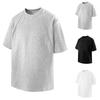 Men's Summer Solid Color Layer Fabric Quality T-shirt Short Sleeve Design Three-dimensional Top