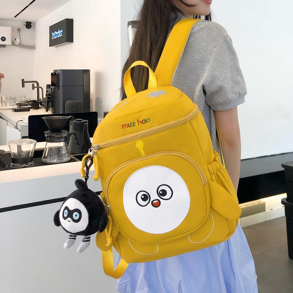 Schoolbag cute egg boy backpack female 1011 new cartoon college student schoolbag travel small backpack leisure commuter bag