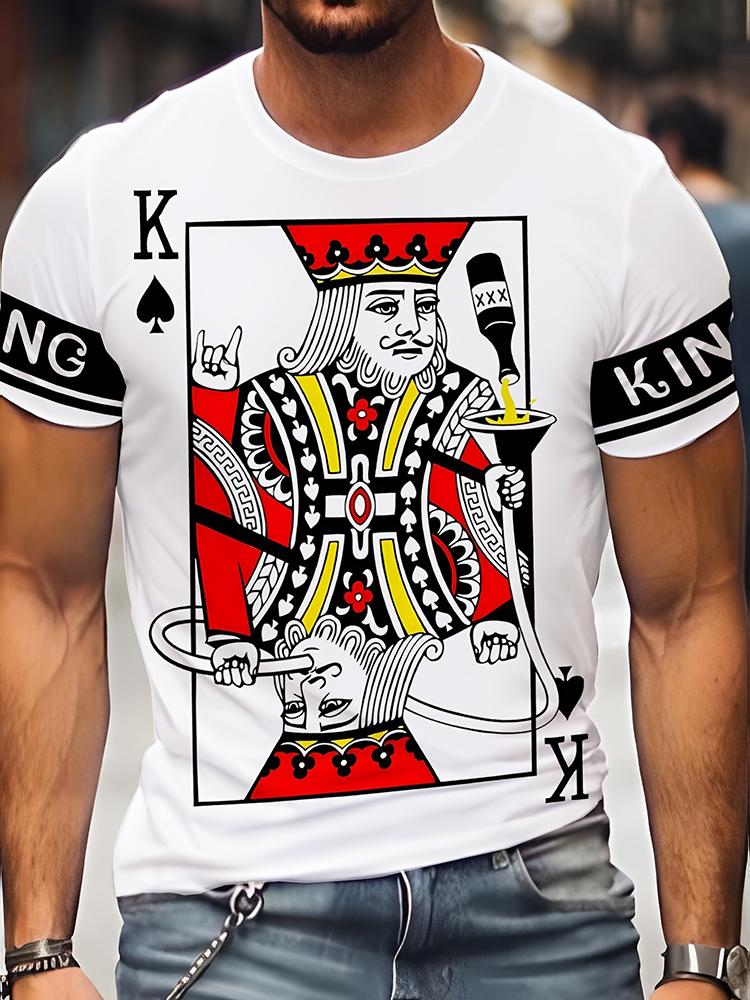 Men's T-shirt Summer Daily Casual Men's T-shirt Outdoor Sports Loose Comfortable Short-sleeved