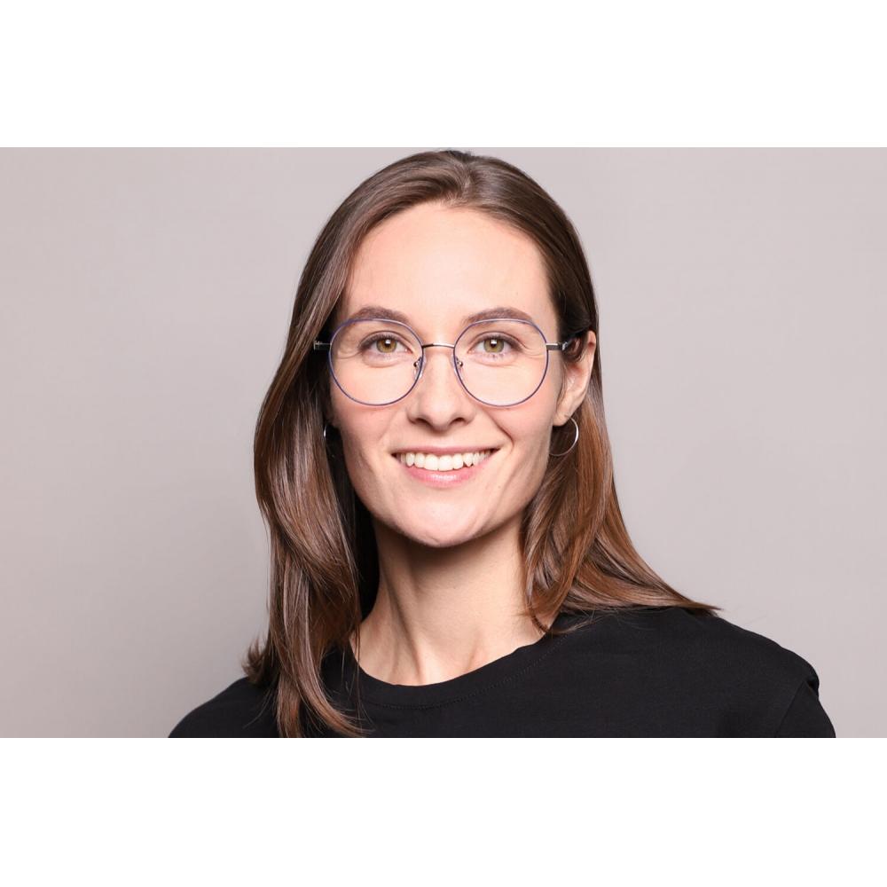 Full Rim Oval Blue Gold Smartbuy Collection Tiane 916f Fashion Unisex Eyeglasses