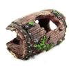 Decoration for an aquarium in the form of an old barrel, shelter for fish, safe aquarium decor, imitation of a wooden barrel for the design of an u
