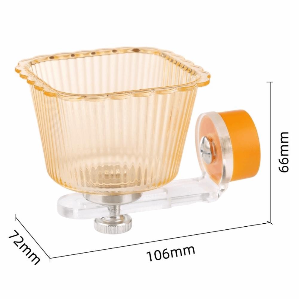 Plastic Parrot Feeder Magnetic Base Water Feeding Basin New Bird Feeding Bowl  Cage Accessories