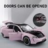1:32 Taycan Targa 4S Alloy Sports Car Model Toy Diecast Metal Sound Light Pull Back Miniature Vehicles Boy Christmas Gifts