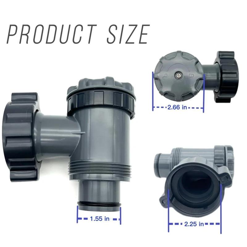 Inlet Outlet Strainer Attachment Swimming Pool Filter Replacement Parts P6H1317 / P6 For Bestway Hnemix Coleman INTEX Pools