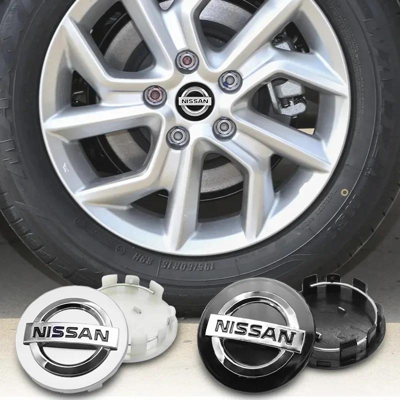 Per Nissan ArR44Pezzi 54/60mm Tappi Centrali Ruota Logo Auto Copriruota Per Nissan X-trail Qashqai Note Juke Sentra Patrol Leaf Tiida Accessori