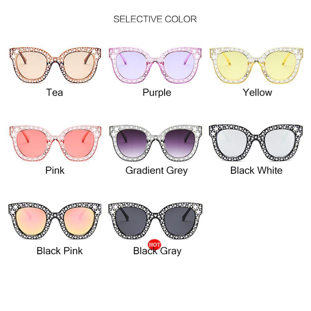 Retro Crystal Rhinestone Frame Female Shades Oversized Sunglasses Women Sunglasses Square Sunglasses
