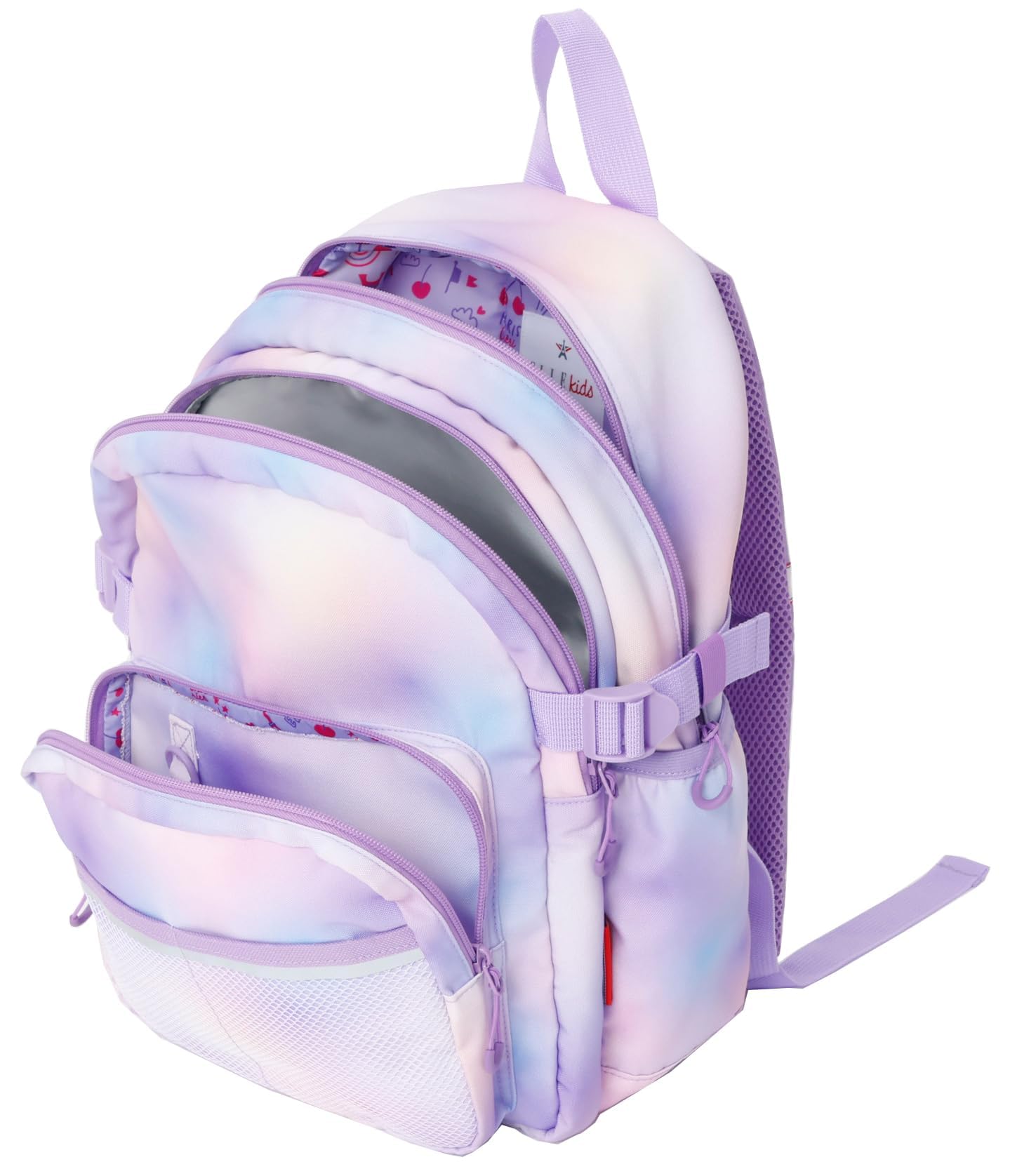 

ELLE Kids Детский Рюкзак для Начальной Школы Нижний Верхний Формат А4 Плоский Рюкзак ELLE Girls Радужный Рюкзак, Рюкзак, Стильный, Милый, Легкий, Школа, Классы, Классы,