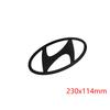 Aluminum Alloy for Hyundai Logo Elantra Sonata Car Rear Badge Front Emblem Trunk Letter Sticker Modification Accessories TT2