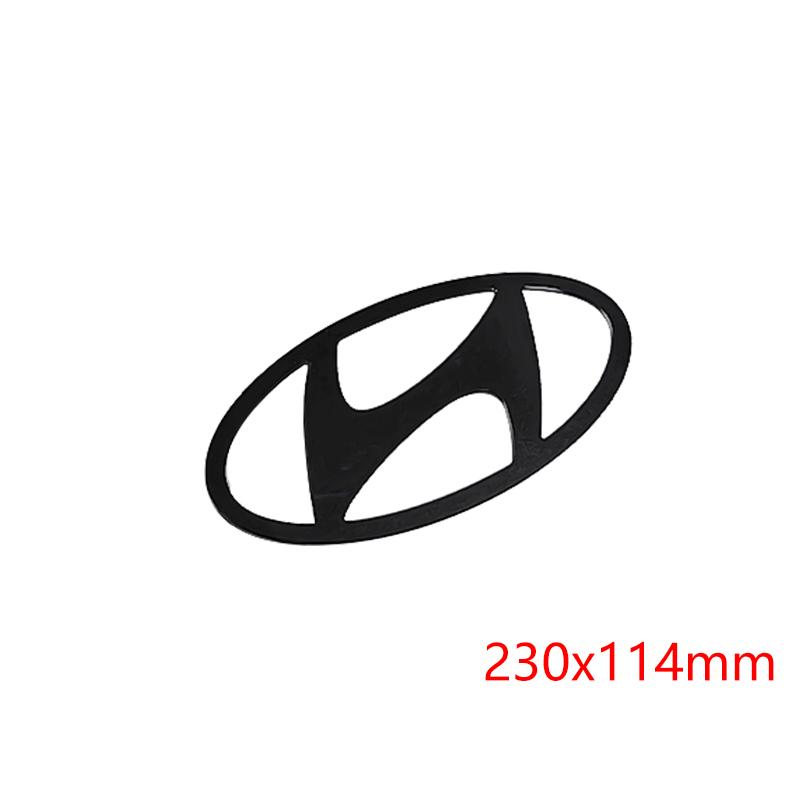 Aluminum Alloy for Hyundai Logo Elantra Sonata Car Rear Badge Front Emblem Trunk Letter Sticker Modification Accessories TT2