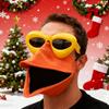 Máscara Facial Bico Headgear Feito à Mão Com Óculos de Sol Máscara Facial Engraçada Adereços de Cosplay Para Homens Mulheres Festa Festival Música Carnaval