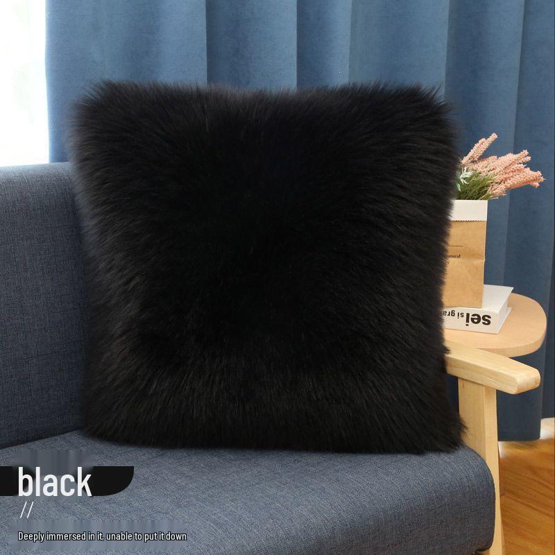 Nordic Long Plush Fur Throw Pillow & Cushion