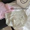 Ladies Summer Thin Sexy Pure Desire Lace Ice Silk Cotton Crotch Close Skin Triangle Briefs