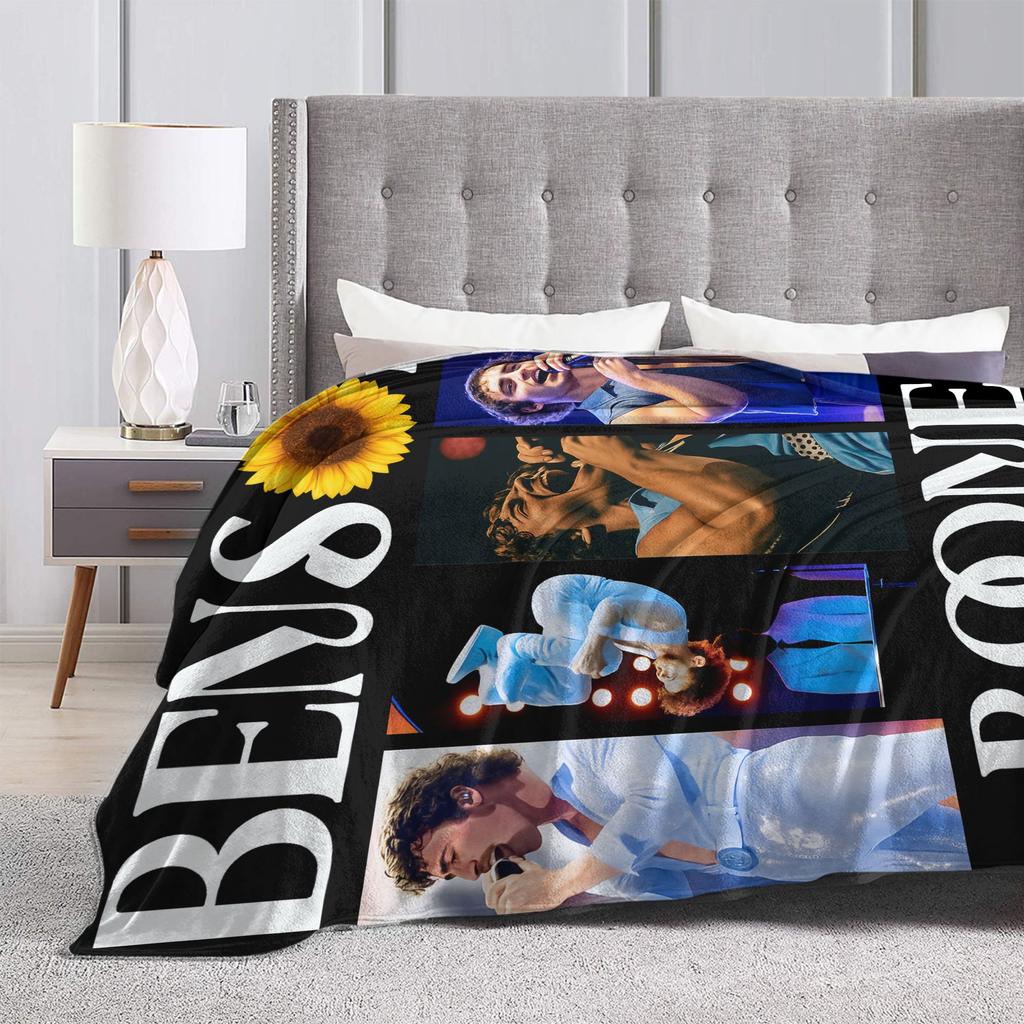 Benson Boone Sonnenblumen Decke Super Weich Bequem Plüsch Überwurfdecke Für Schlafzimmer Picknick Flanell Tagesdecke Bettbezug