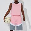 2pcs Set Men Basketball Football Jerseys Fitness Running Sport Clothes Jogging Marathon Athletic Training Plus Size Sportswear