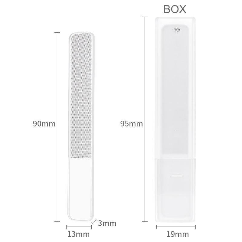 1Pc Transparent Nano Glass Nail Files with Box Professional Sanding Polishing Washable Manicure Care Tool