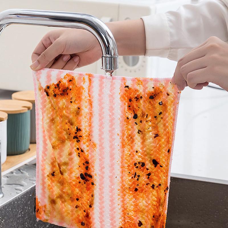 Großes, nicht fusselndes, saugfähiges Geschirrtuch - Verdickt, ölabsorbierend, keine Wasserflecken, ideal zum Abwaschen und für den Küchengebrauch