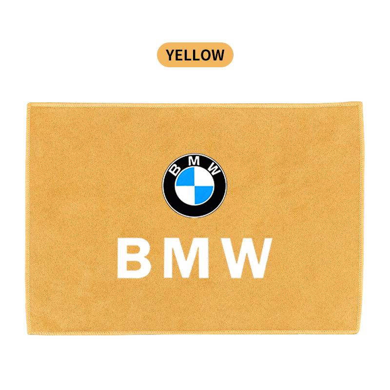 YAMHS1 New Car Drying Towel Suede Coral Velvet Double-sided Car Cleaning Cloth For BMW Performance F25 F26 F15 F16 E90 E91 E92 E60 E84