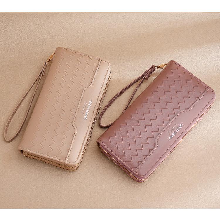 IELGY Ladies Wallet Long All-Match Large-Capacity Multi-Card Coin Pur