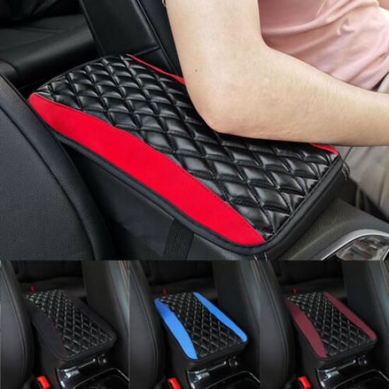 Car Accessories Armrest Pad Cover Center Console Box PU Leather Cushion Mat Pad