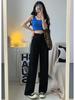 2026 Spring/Summer Women's High-Waist Wide-Leg Drape Pants - Loose, Casual, Floor-Length Straight-Leg Suit Pants