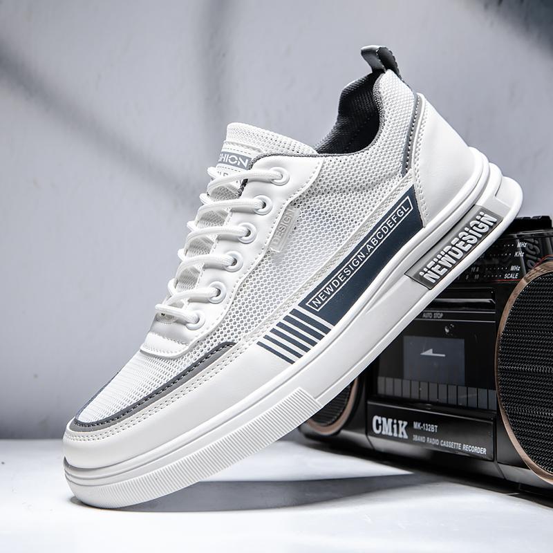 

Модная мужская обувь PARZIVAL, летняя повседневная обувь для скейтборда, прогулочные балетки, дизайнерская дышащая сетка, мужская вулканизированная обувь, Tenis Masculino 41