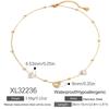 SUMMLY Dainty Heart Zircon Necklace Adjustable Stainless Steel 18K Gold Plated Y Chain Necklace for Women Fashion Jewelry