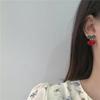 2025 Trendy Korean Cherry Earrings for Women: Unique Summer Design, Celebrity Style